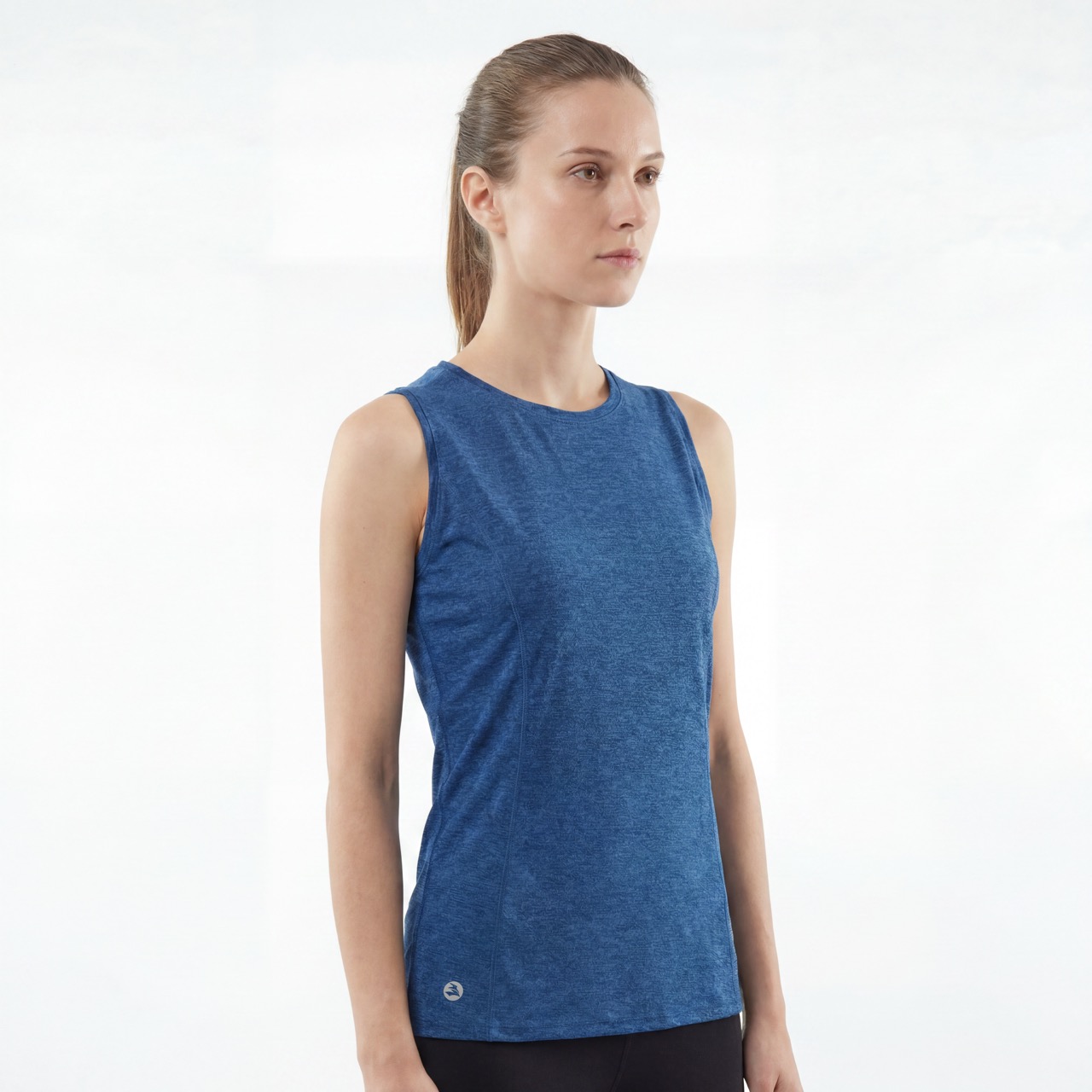 Chaleco con panel de malla para correr para mujer