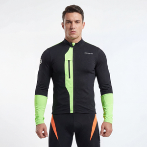 Chaqueta ciclista de peso medio con bloques de color Fluro
