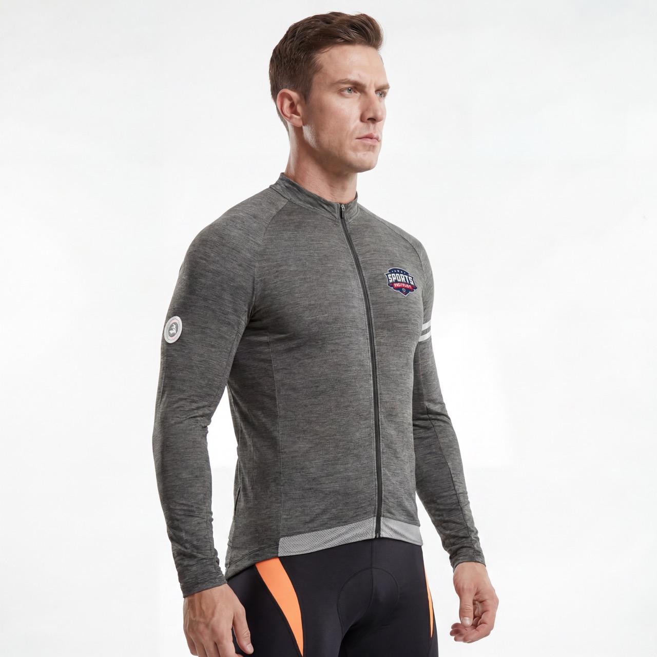 Chaqueta de punto de peso medio y manga larga Pro Team para hombre
