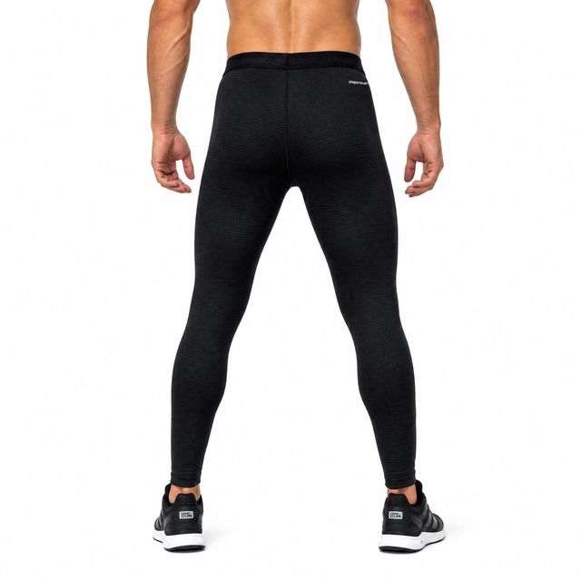 Pantalones térmicos de entrenamiento con media cremallera y forro polar interior teñido con paneles para hombre