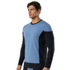 Camisetas de entrenamiento de carreras con paneles de protección contra el viento para hombre