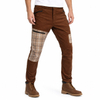 Pantalón de senderismo con paneles de pana a cuadros para hombre Pantalones de trekking
