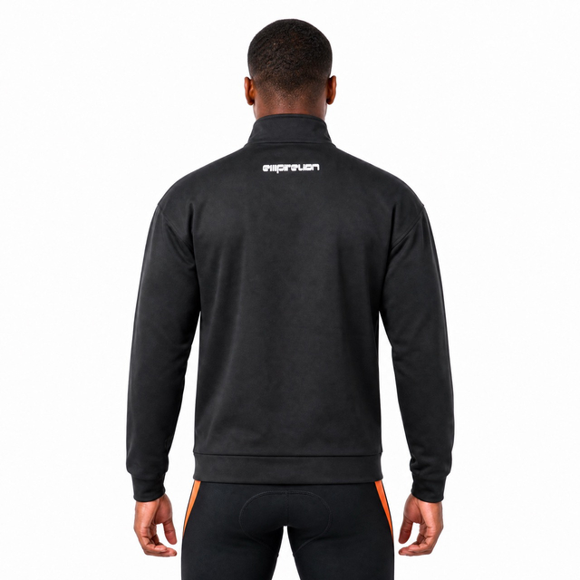 Chaqueta térmica de fútbol con cremallera para hombre