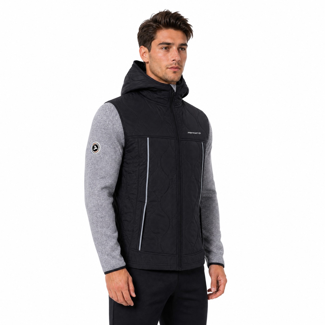 Chaqueta pesada para hombre, acolchada, resistente al viento, para invierno, cálida, para senderismo y exteriores