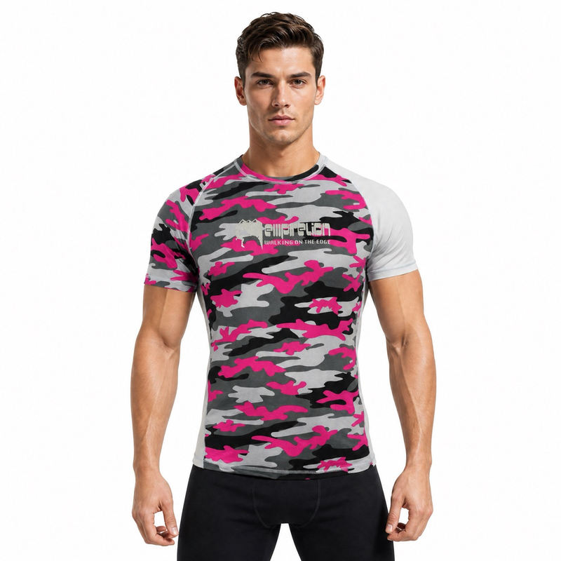 Camisetas de escalada en roca con estampado para niños y hombres