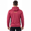 Sudadera con capucha deportiva extragrande con estampado de logo y cremallera para hombre 