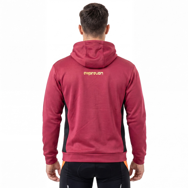 Sudadera con capucha deportiva extragrande con estampado de logo y cremallera para hombre 