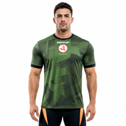 Camiseta con logo estampado integral para hombre